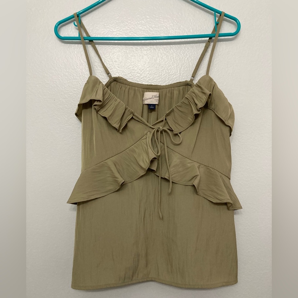 Universal Thread Olive Tie-Front Blouse